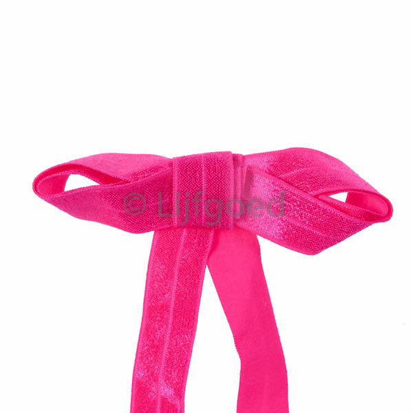 biaisband elastisch fel roze 20mm