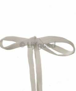 sier elastiek wit 7mm glanzend