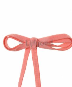 plat zacht elastiek zalm oranje 8mm fluffy jongen/meisjes elastiek