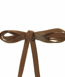 plat zacht elastiek oker/bruin 8mm fluffy jongen/meisjes elastiek