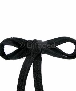 piping van lycra zwart 10mm glanzend badkleding