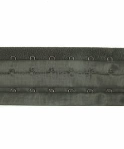 sluiting aan de meter donker grijs, groene toon3 haakjes 6cm