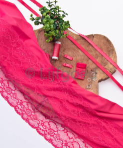 Lingeriepakket koraal rood