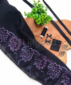 lingeriepakket zwart met blauw