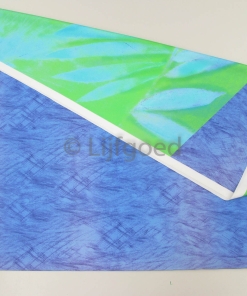 badpak lycra PANEEL 140cm lang 145cm breed blauw/groen tinten