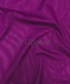 charmeuse rode kool streep transparant 175cm