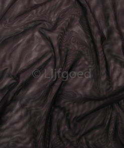 charmeuse donker bruin rode gloed 153cm