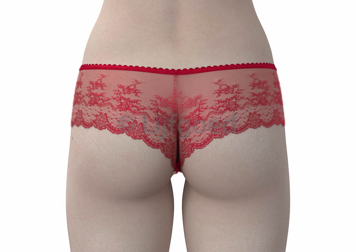 Lingerie Slip naaipatroon hipster Femke huidtint 0