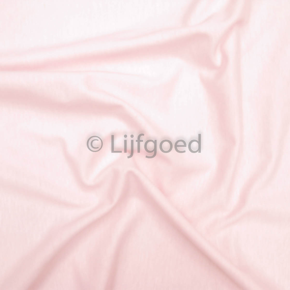 kruisjeskatoen aan de meter 150cm licht roze 1zijdige rek 100% katoen