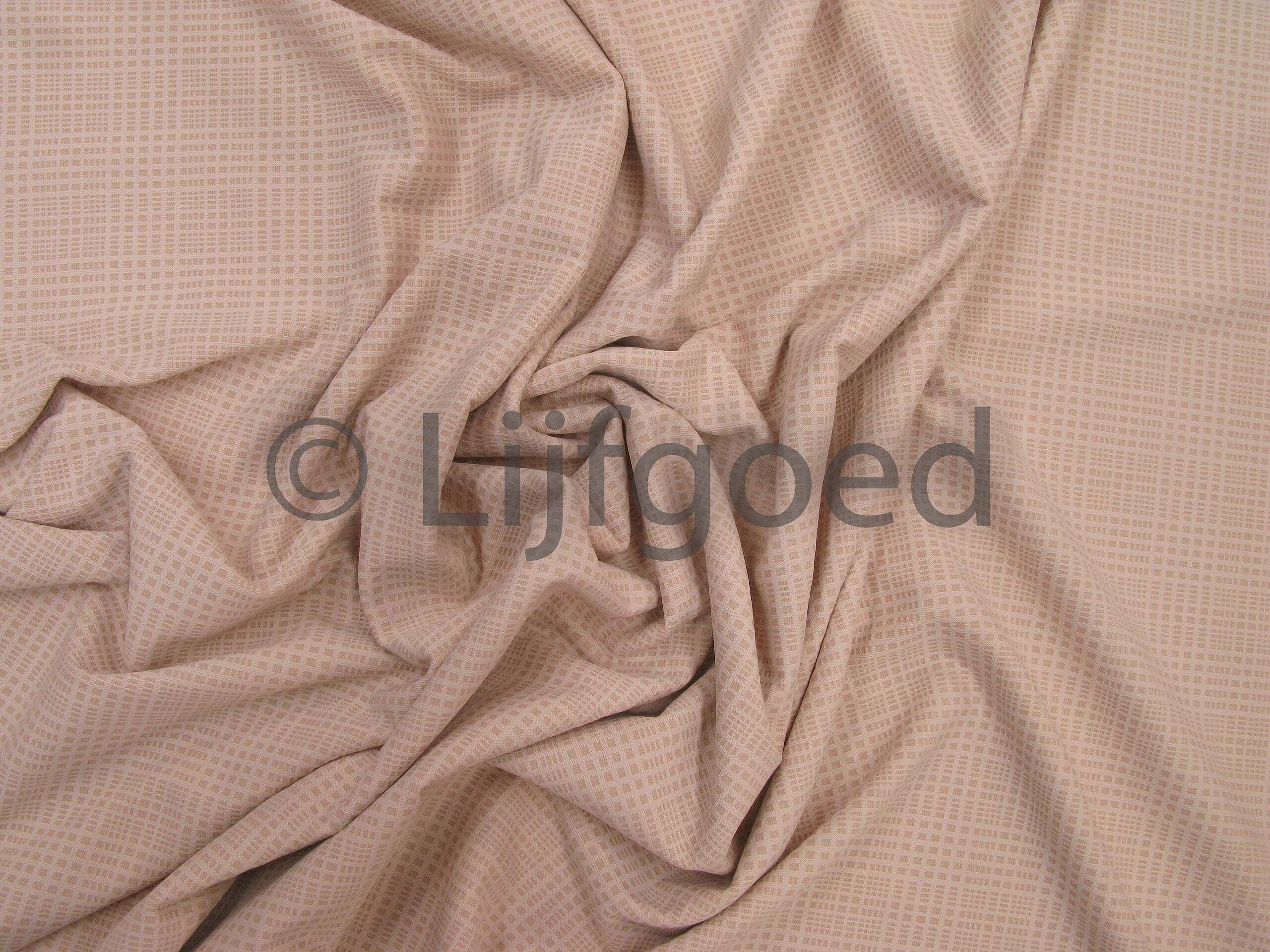 lycra huidtint 1 145cm ruitjes patroon