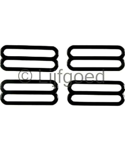 bh schuifjes zonder ring 25mm zwart metaal
