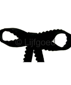 picot zwart 12mm glanzend bolletje