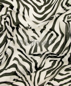 pareo wit/zwart 150cm zebra niet elastisch