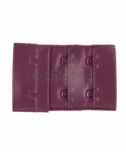 sluiting donker mauve 2x3 3,8cm breed